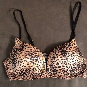 Biofit leopard print push up bra